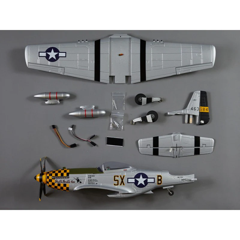 Avion RC 750mm P-51D Mustang Warbird PNP kit DB003PG - Image 11