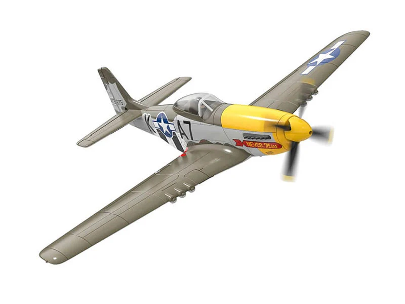 Avion télécommandé Volantex P-51D Mustang vert 4CH 500mm brushless avec gyro RTF - V768-2 - Image 3