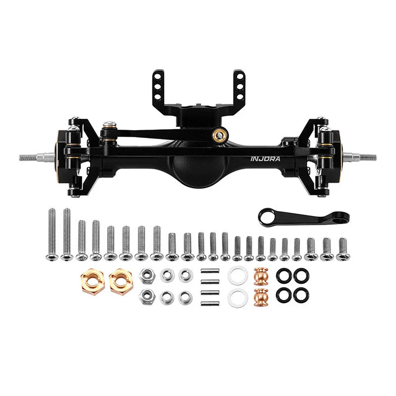 Axes planétaires INJORA +4 mm avec fusées de direction en laiton pour TRX4M 1/18 - Image 2