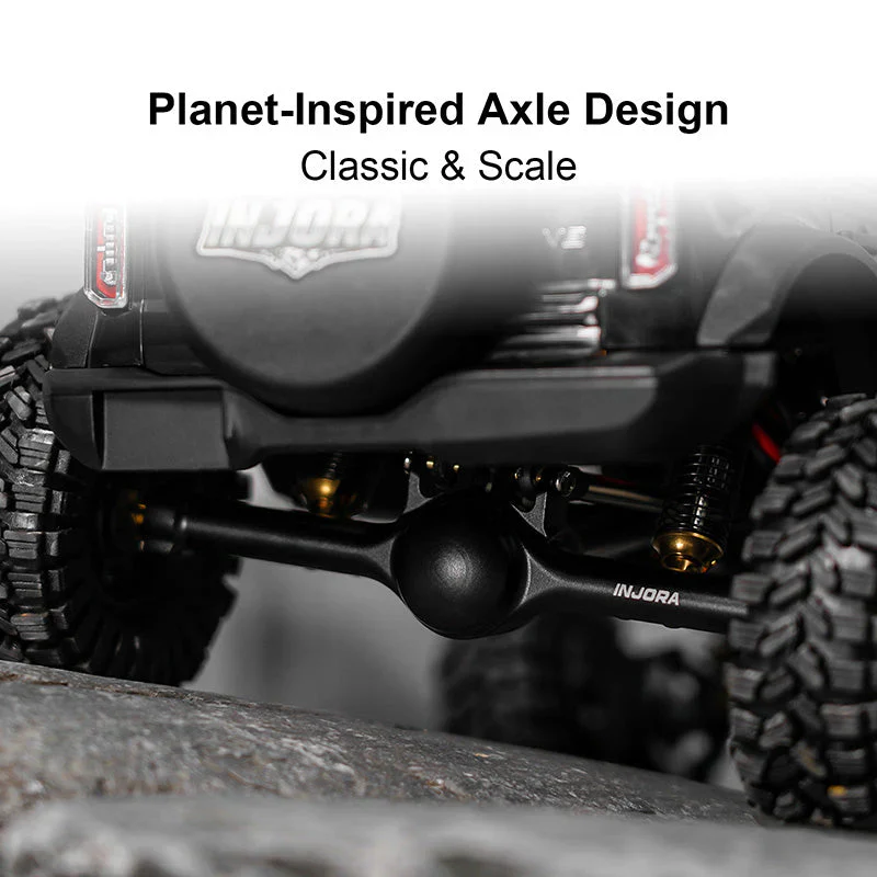 Axes planétaires INJORA +7 mm pour TRX4M 1/18 - 4M-121BKFR - Image 4