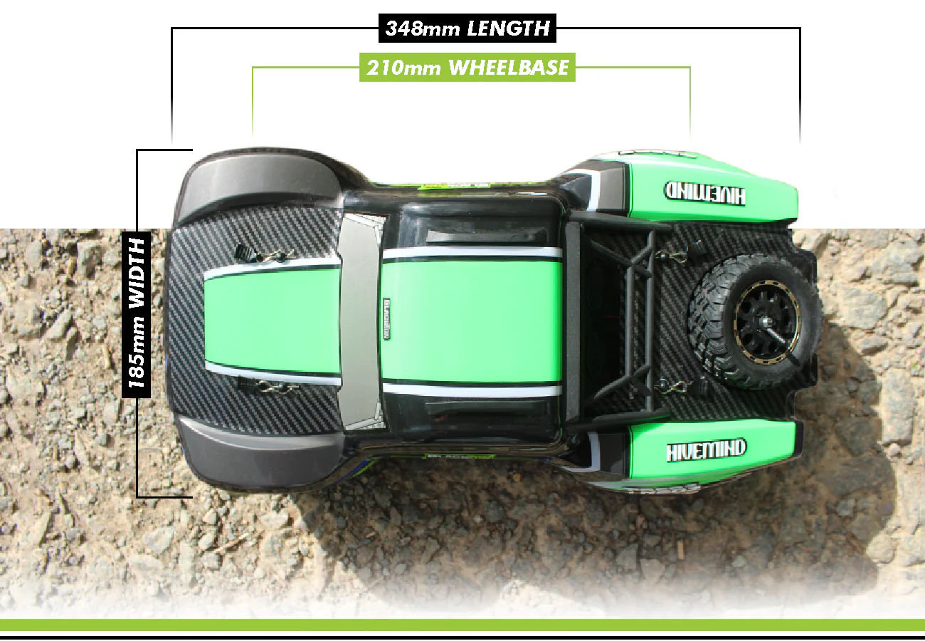Backzon Vyper 1/16 SC 30km/h 4WD RTR verte - Image 6