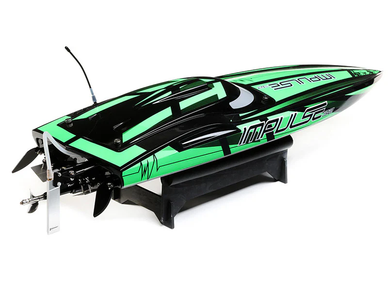 Bateau Télécommandé ProBoat Impulse 32 Brushless Deep-V RTR vert - Image 10