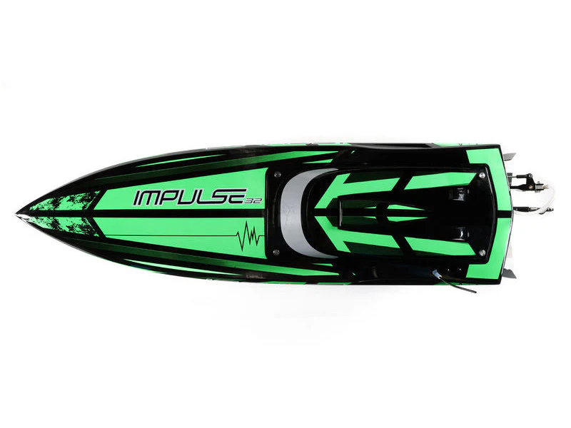 Bateau Télécommandé ProBoat Impulse 32 Brushless Deep-V RTR vert - Image 8
