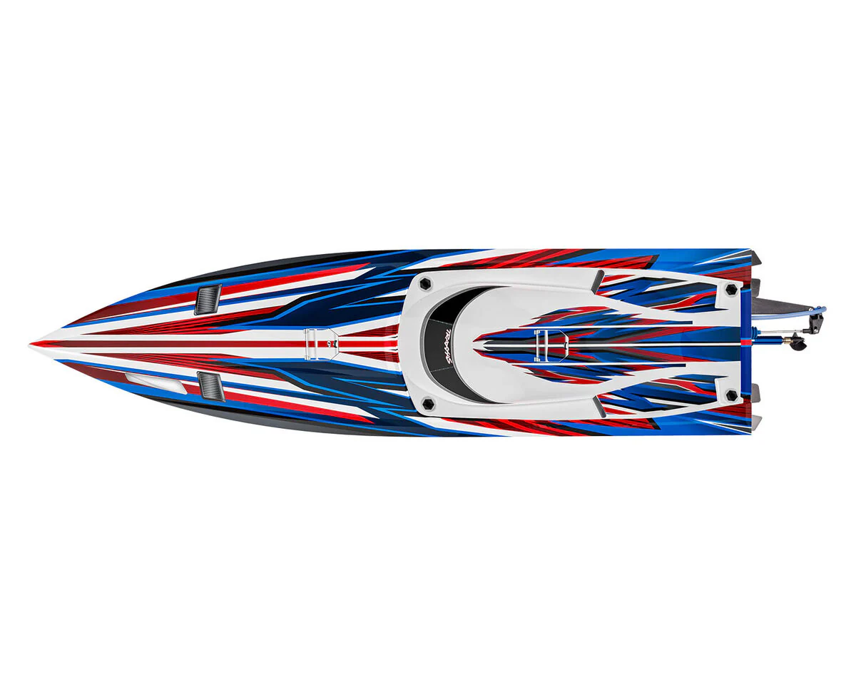 Bateau Traxxas Spartan SR VXL 6S TQi ID TSM RTR 103076-4 rouge - Image 3