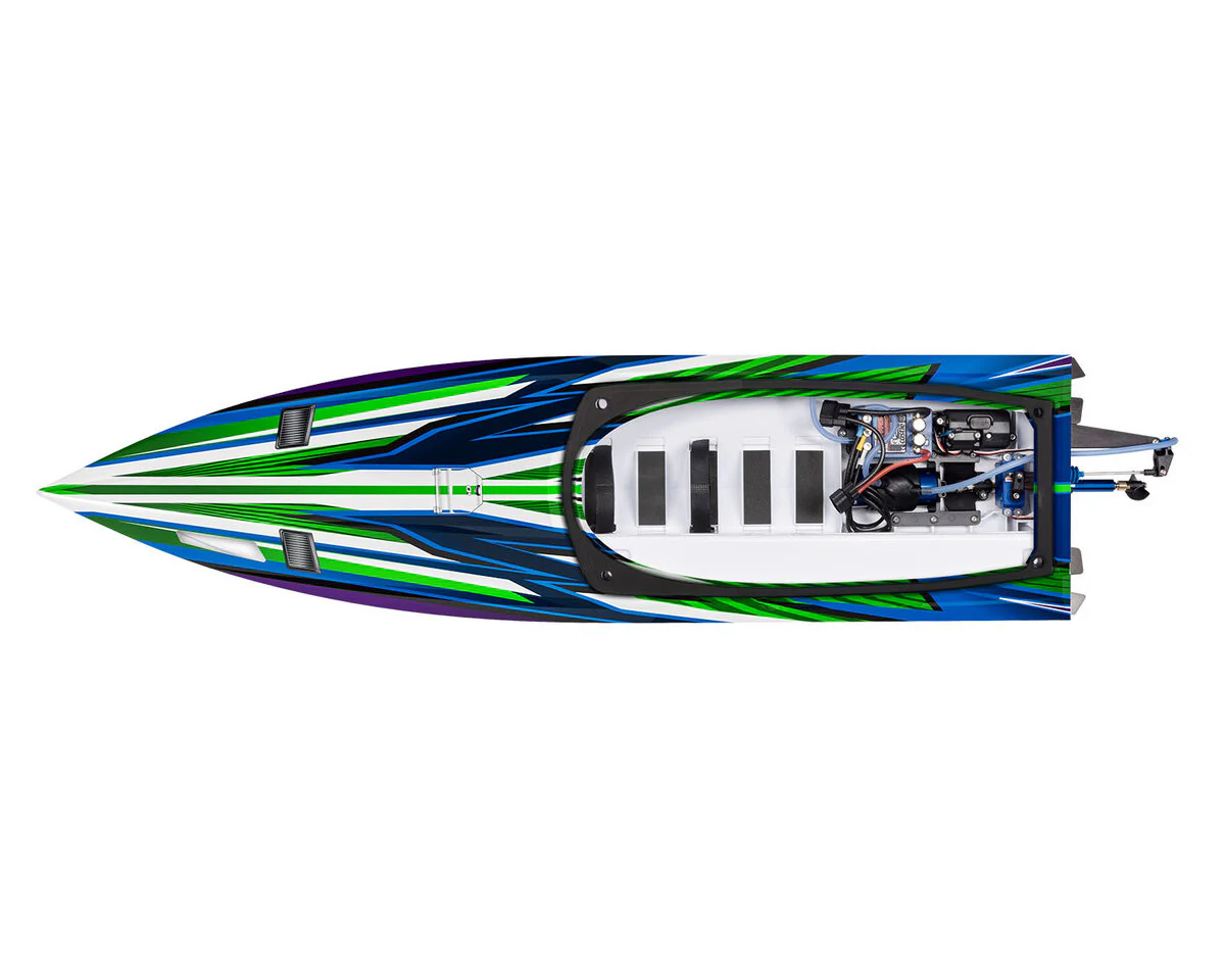 Bateau Traxxas Spartan SR VXL 6S TQi ID TSM RTR 103076-4 vert - Image 4