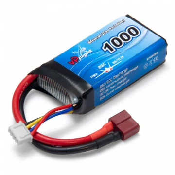 Batterie LiPo 3S 11,1V 1000mAh 25C prise Dean - VPLP010FD