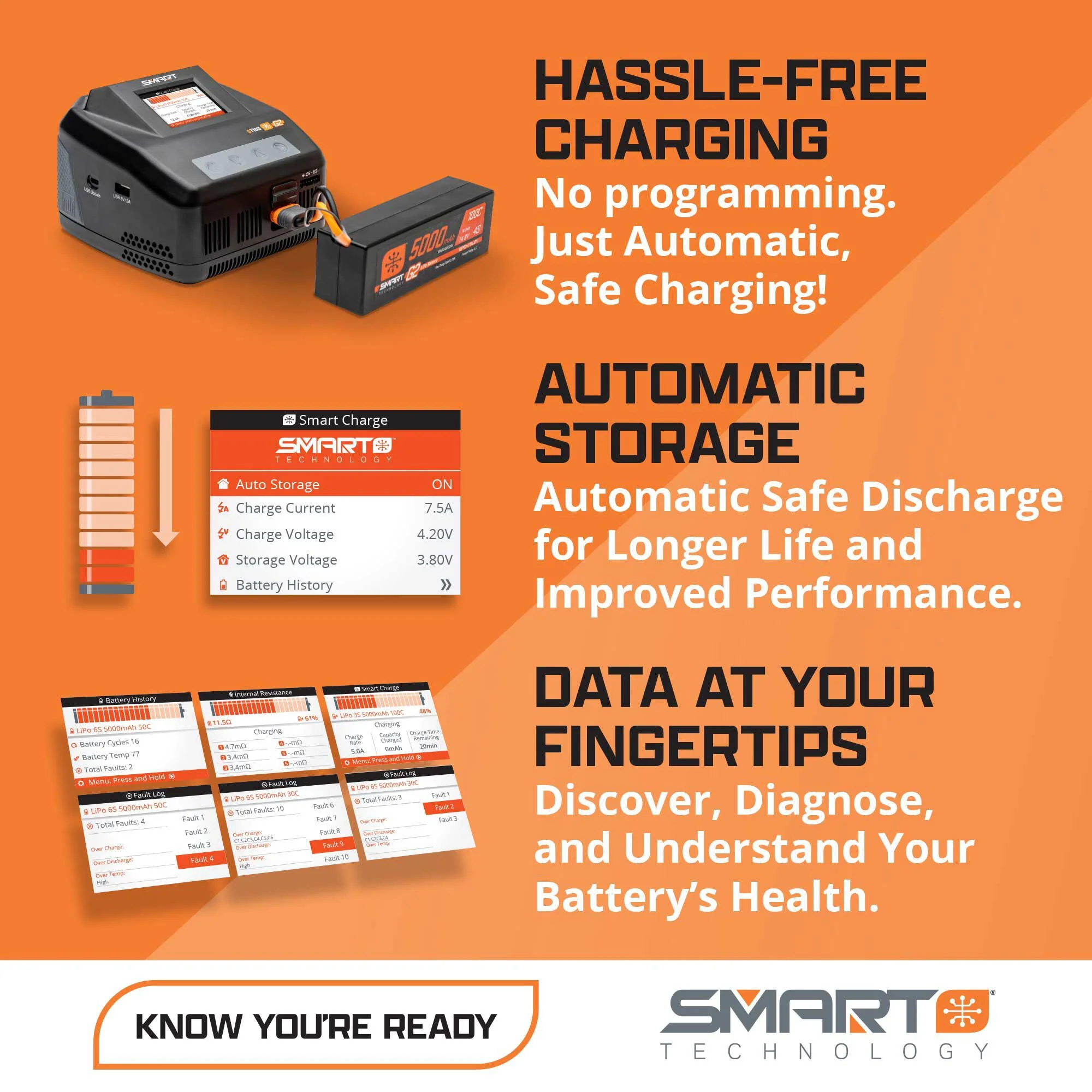 Batterie Lipo 3S 11.1V 3400mAh 50C Smart G2 Trail Pro IC3 - SPMX-1047 - Image 3