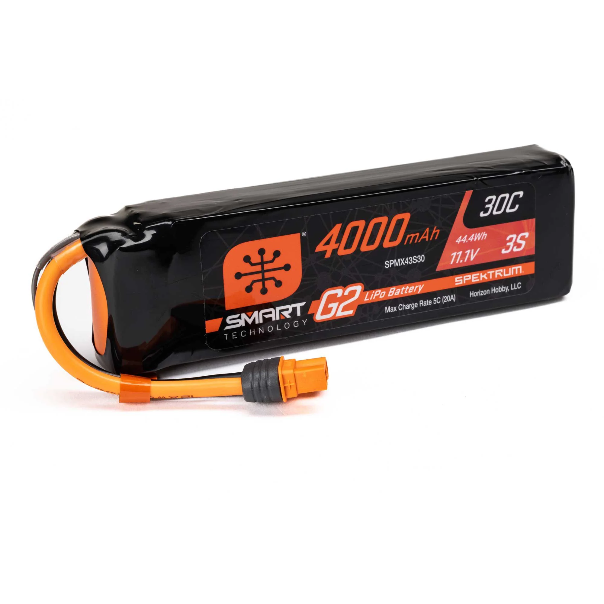 Batterie LiPo 3S 11,1V 4000mAh 30C Smart G2 IC3 - SPMX43S30