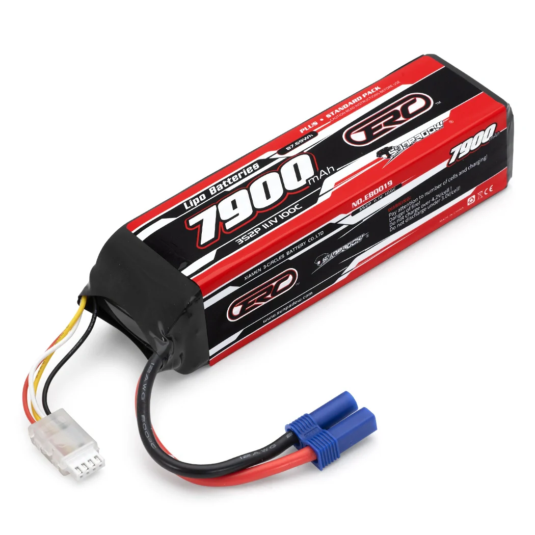 Batterie LiPo 3S 11,1V 7900mAh 100C 3S1P EC5