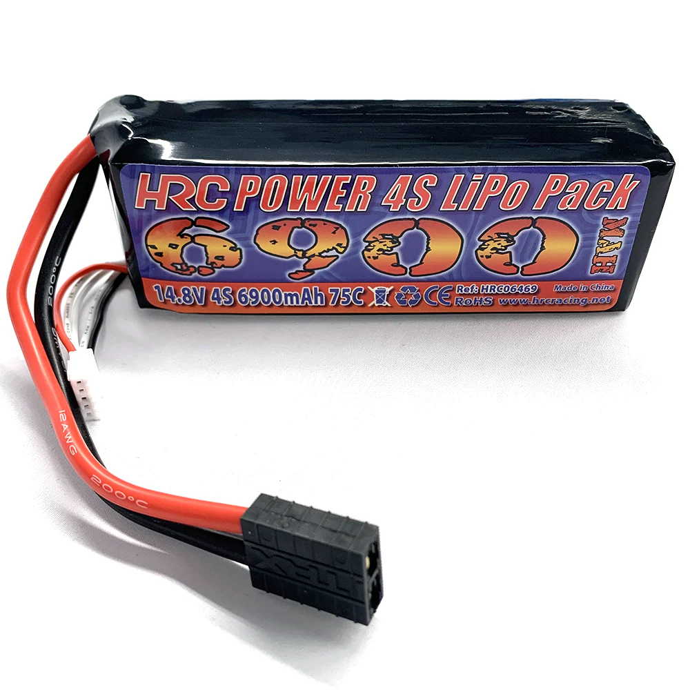 Batterie LiPo 4S 14.8V 6900mAh 75C Traxxas WideMaxx / XMaxx / XRT