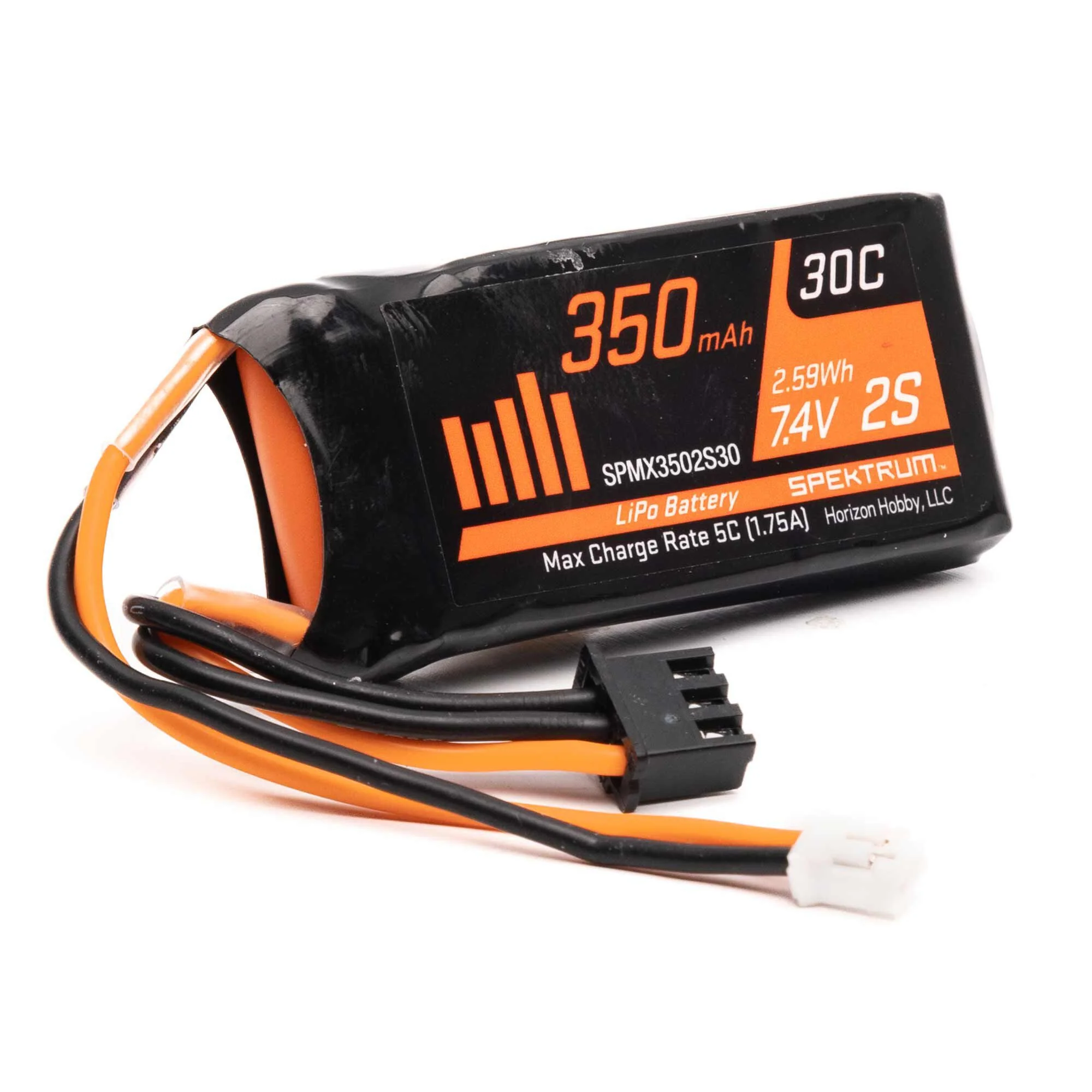 Batterie Lipo 7.4V 350mAh 2S SCX24 PH 2.0 - SPMX3502S30