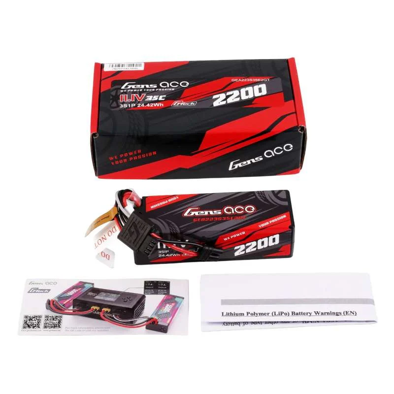 Batterie Lipo Gens Ace G-Tech 2200mAh 11,1V 3S1P 35C IEC2 Arrma Grom brushless - Image 3