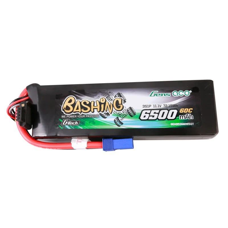 Batterie Lipo Gens Ace G-Tech 6500mAh 11,1V 60C 3S1P EC5-Bashing