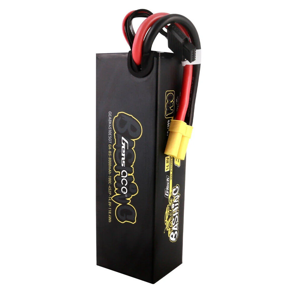 Batterie Lipo Gens ace G-Tech 8000mAh 14.8V 100C 4S2P prise EC5 - Image 2