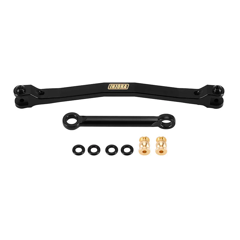 Biellettes de direction INJORA en laiton noir pour 1/24 FMS FCX24M