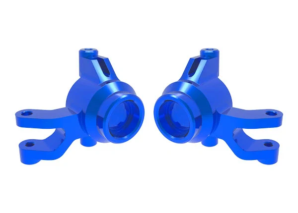Blocs de direction Alu bleu (Paire) Mini Maxx - Traxxas 10734-BLUE