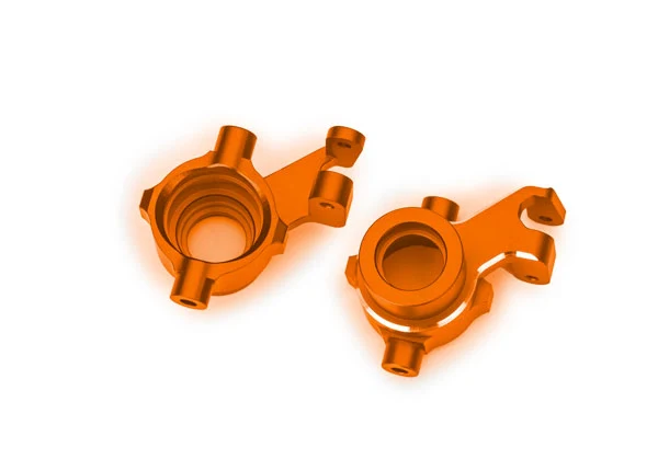 Blocs de direction en aluminium orange (paire) Maxx, Maxx Slash - Traxxas 10237-ORNG / 8937