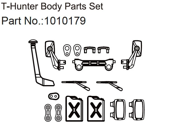 Body Part Set T-Hunter - EVO 1:18