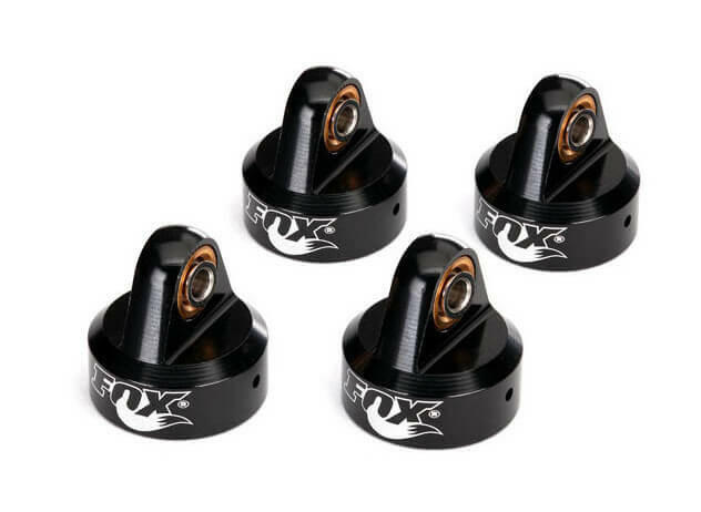 Bouchon d'amortisseur GTR aluminium noir FOX (x4) - Traxxas 8456