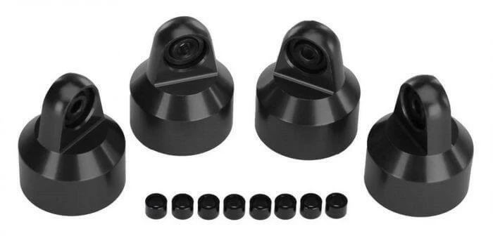 Bouchons d'amortisseur GTX aluminium noir (x4) - Traxxas 7764X