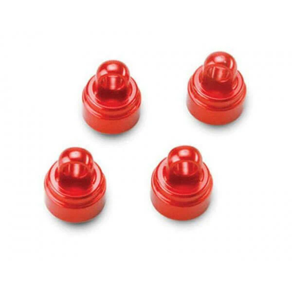 Bouchons d'amortisseurs alu anodisés Rouge x4 - Traxxas 3767X
