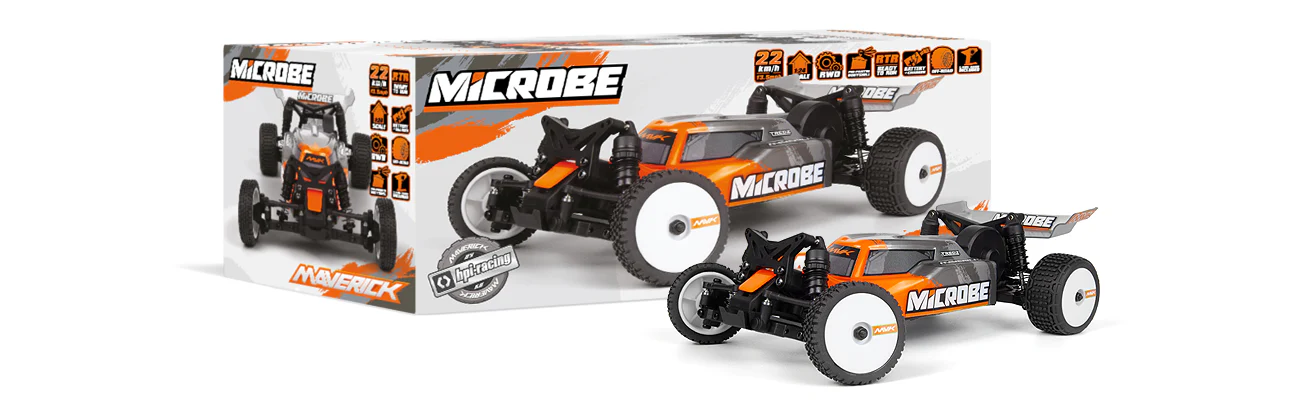 Buggy 1/24 Maverick Microbe – Voiture RC Tout-Terrain MV150802 - Image 3