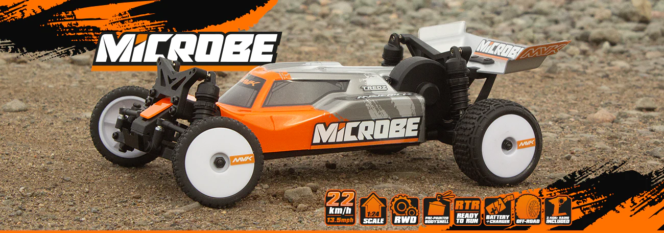 Buggy 1/24 Maverick Microbe – Voiture RC Tout-Terrain MV150802 - Image 9