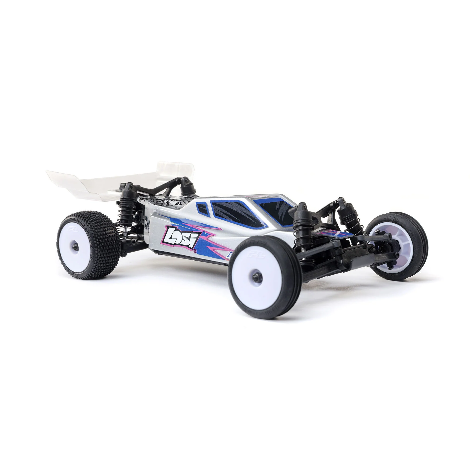 Buggy Losi 1/24 Micro-B 2WD RTR argent - LOS00007T2 - Image 4