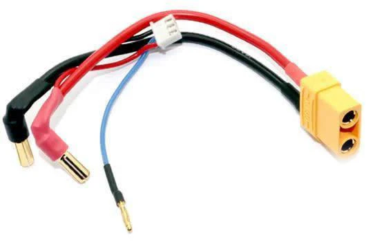 Câble de charge PK 5mm avec prise XT90 équilibrage 2S
