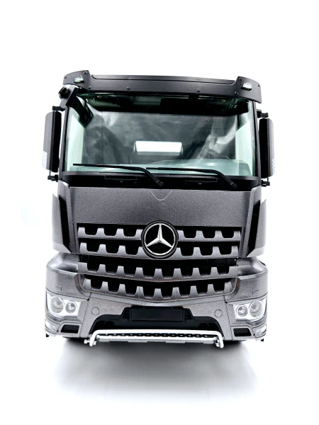 FM Electrics Camion à benne en métal 4x4 Mercedes-Benz Arocs 1:14 gris foncé K701 Kabolite - Image 5