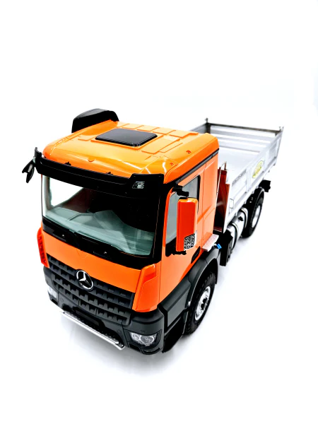 FM Electrics Camion à benne en métal 4x4 Mercedes-Benz Arocs 1:14 orange K701 Kabolite - Image 3
