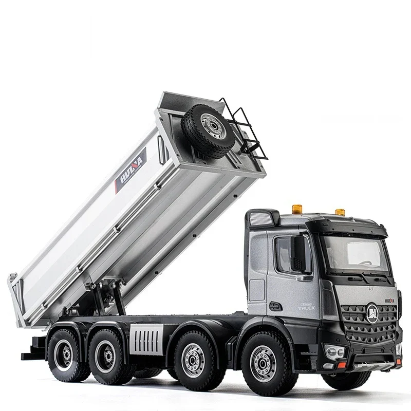 Camion benne télécommandé 1/14 HUINA Pro 13 canaux, 8 roues, avec godet en métal