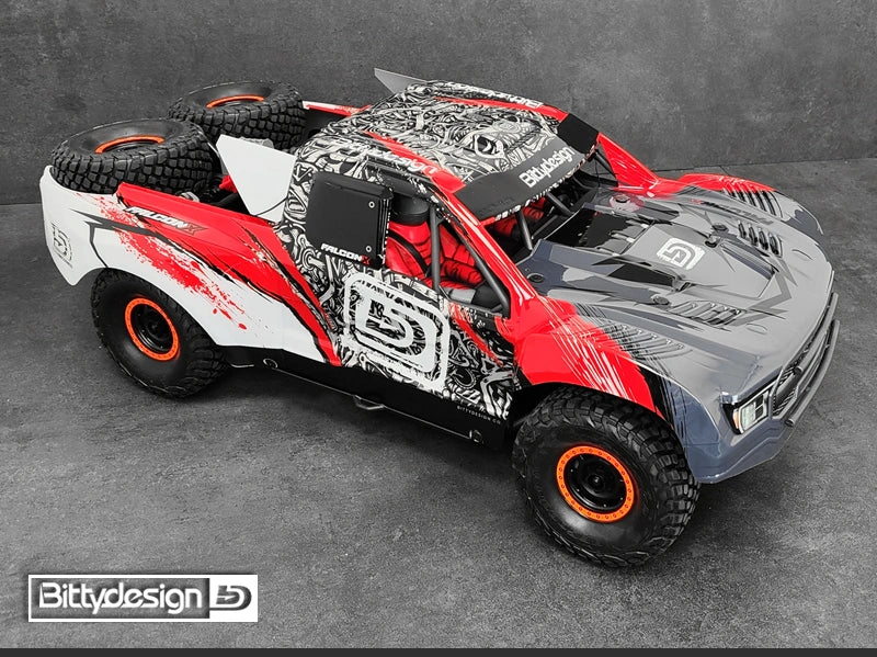 Carrosserie FALCON-X Rouge pour Traxxas UDR Prédécoupé 1,5 mm - BDTRX7-FLCK-PPR - Image 3