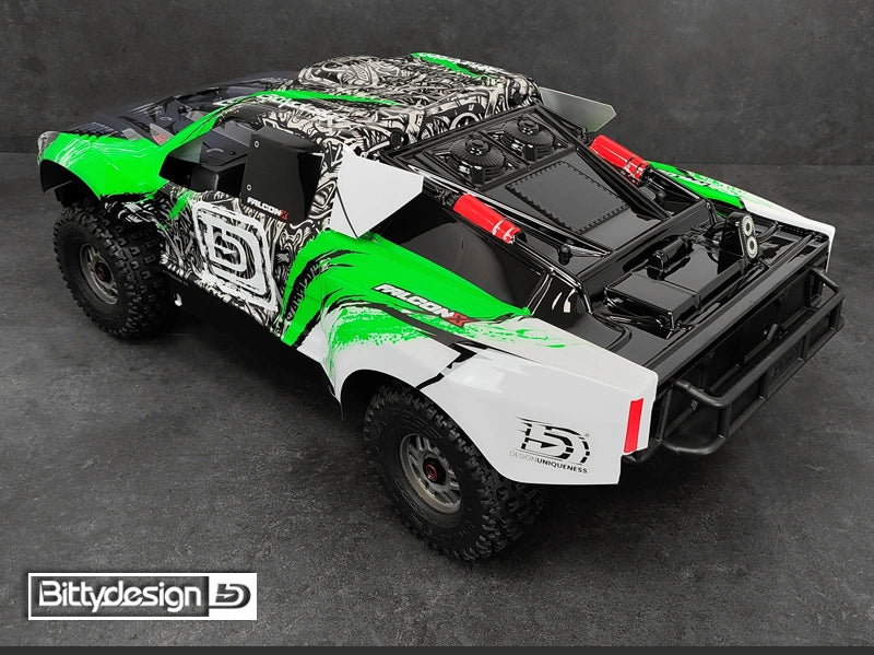 Carrosserie FALCON-X Vert pour Traxxas UDR Prédécoupé 1,5 mm - BDTRX7-FLCK-PPG - Image 3