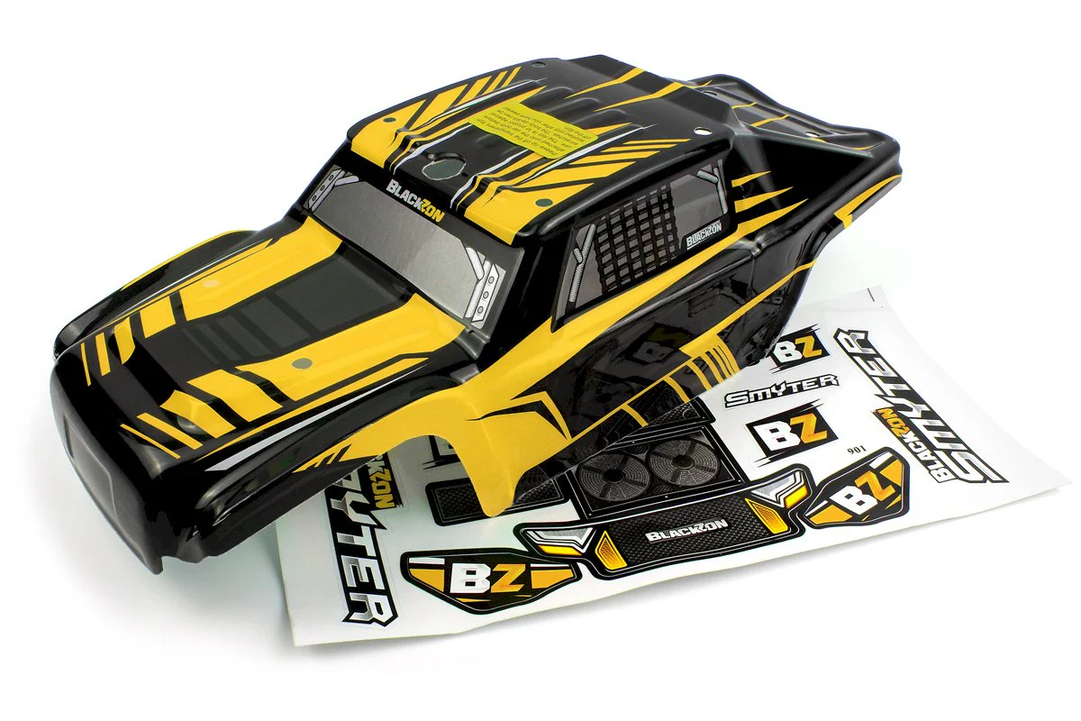 Carrosserie jaune/noir avec stickers Blackzon Smyter DT 540263