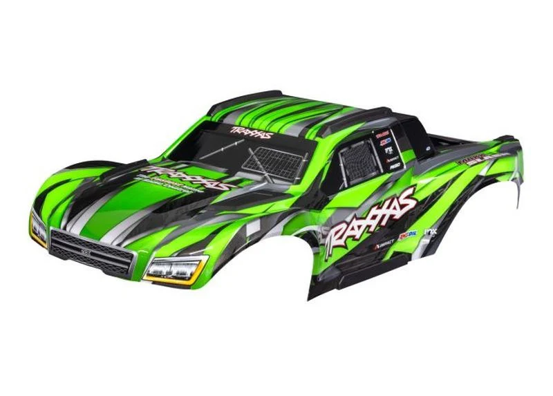 Carrosserie Maxx Slash verte peinte et décorée Traxxas 10211