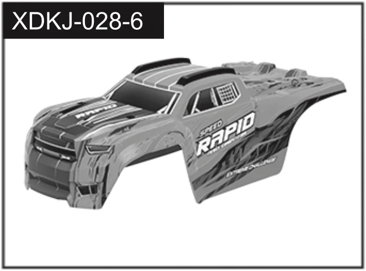 Carrosserie orange pour Rapid 1/20 - J-028-6 orange