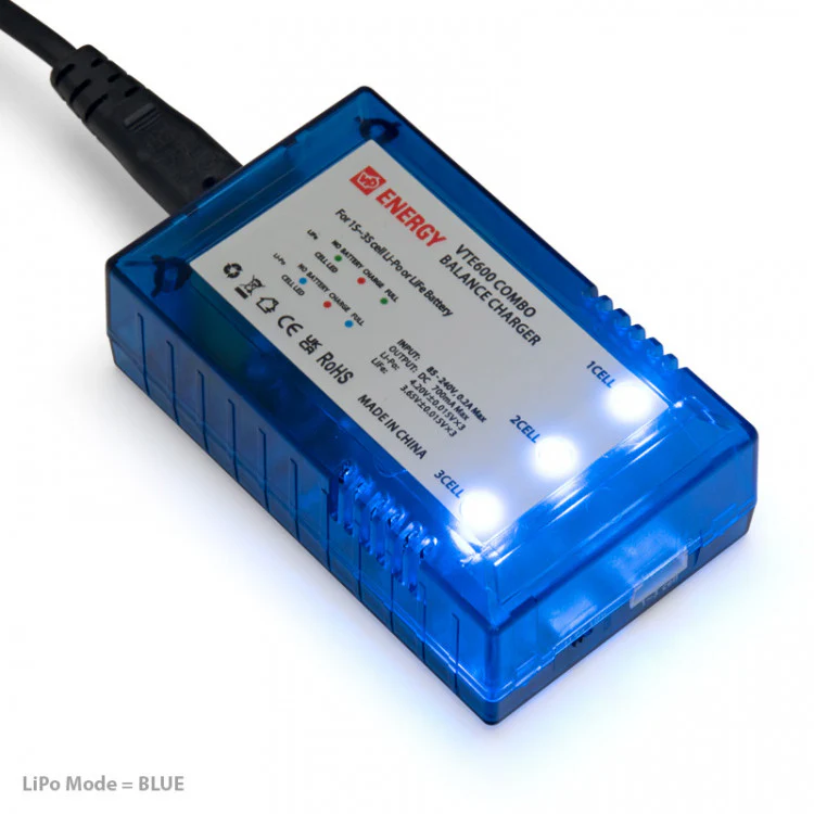 Chargeur batterie lipo/life 1-3S 600 mAh - Image 4