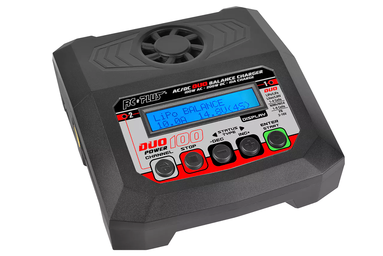 Chargeur lipo Duo rapide Lipo 1 à 4S et Nimh - 2x100W RC Plus - Image 3