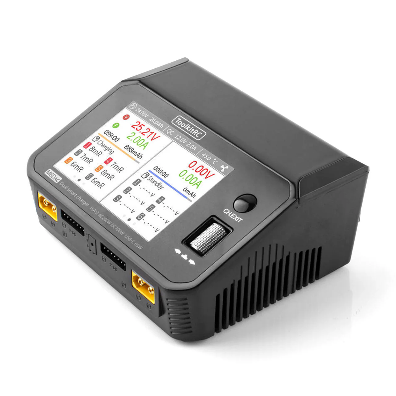 Chargeur ToolkitRC M6D 500 W 15 A Dual 1-6S - TK11500