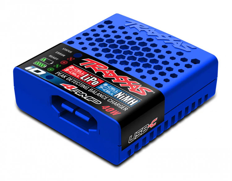 Chargeur USB-C Traxxas EZ-PEAK 40W NiMH/LiPo avec identification automatique de la batterie