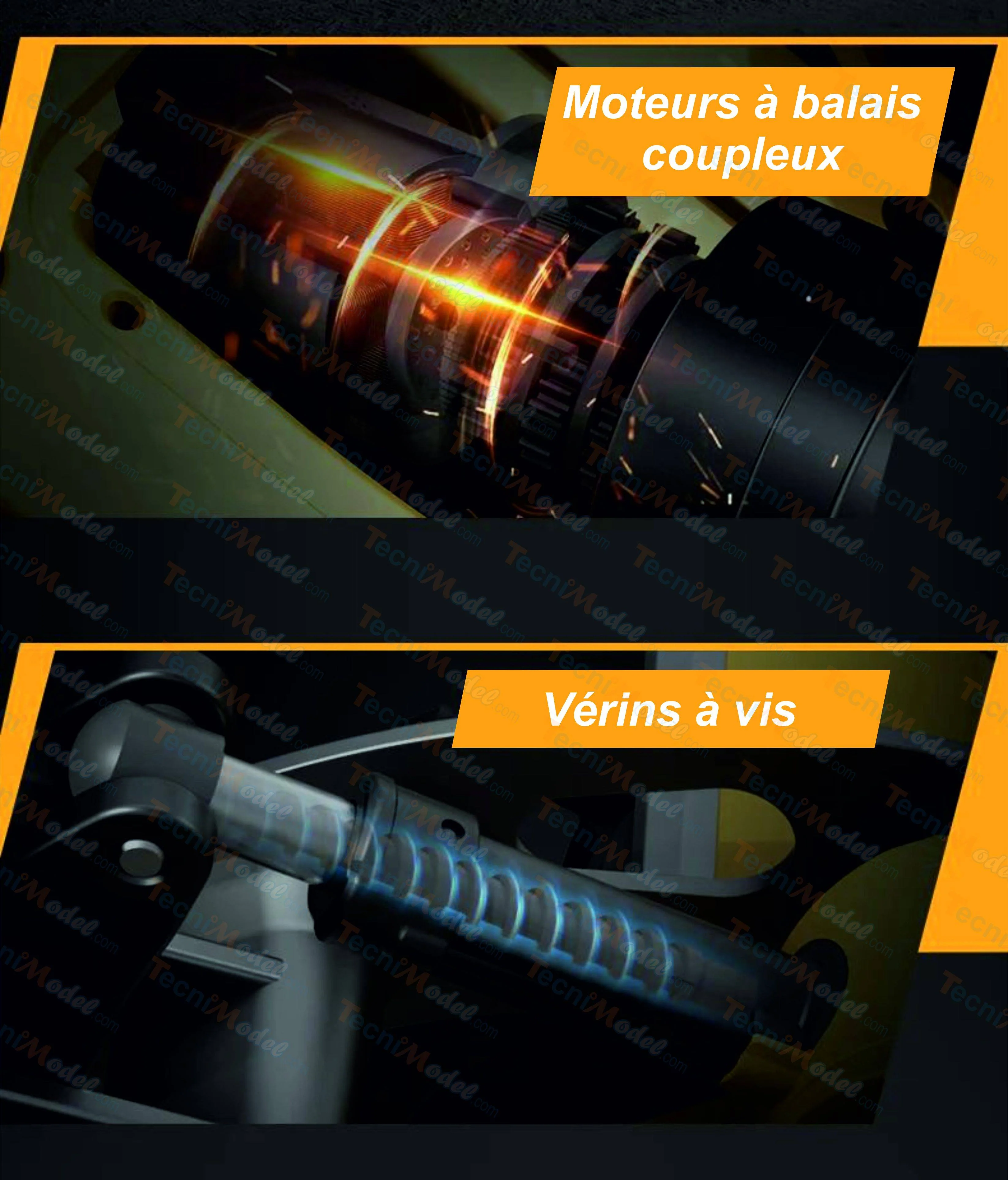 Double E Volvo L260H Chargeuse en métal 1/16 V2 RC 4WD - Image 13