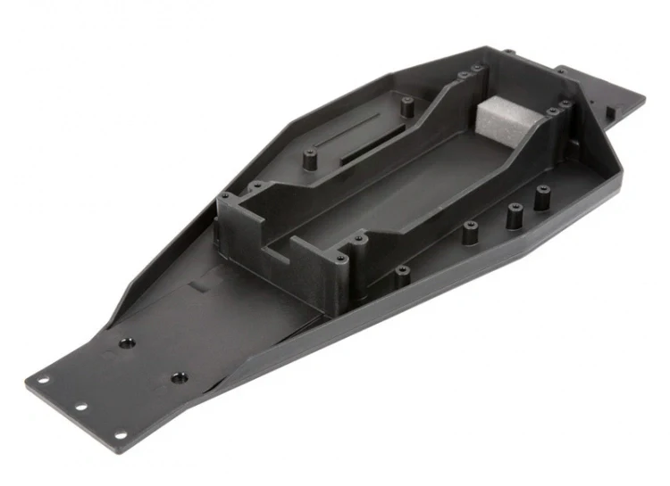 Châssis inférieur noir (batterie longue) Bandit/Rustler - Traxxas 3728
