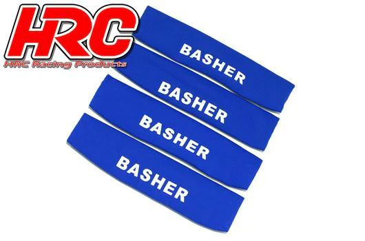 Chaussettes d'amortisseur 110x25x30mm bleu (4 pcs) - HRC28057BL