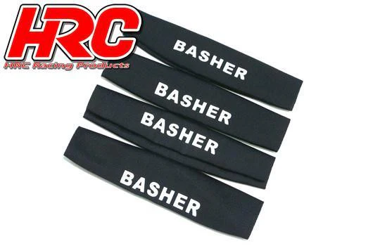Chaussettes d'amortisseur 80x20x25mm noir (4 pcs) - HRC28051BK