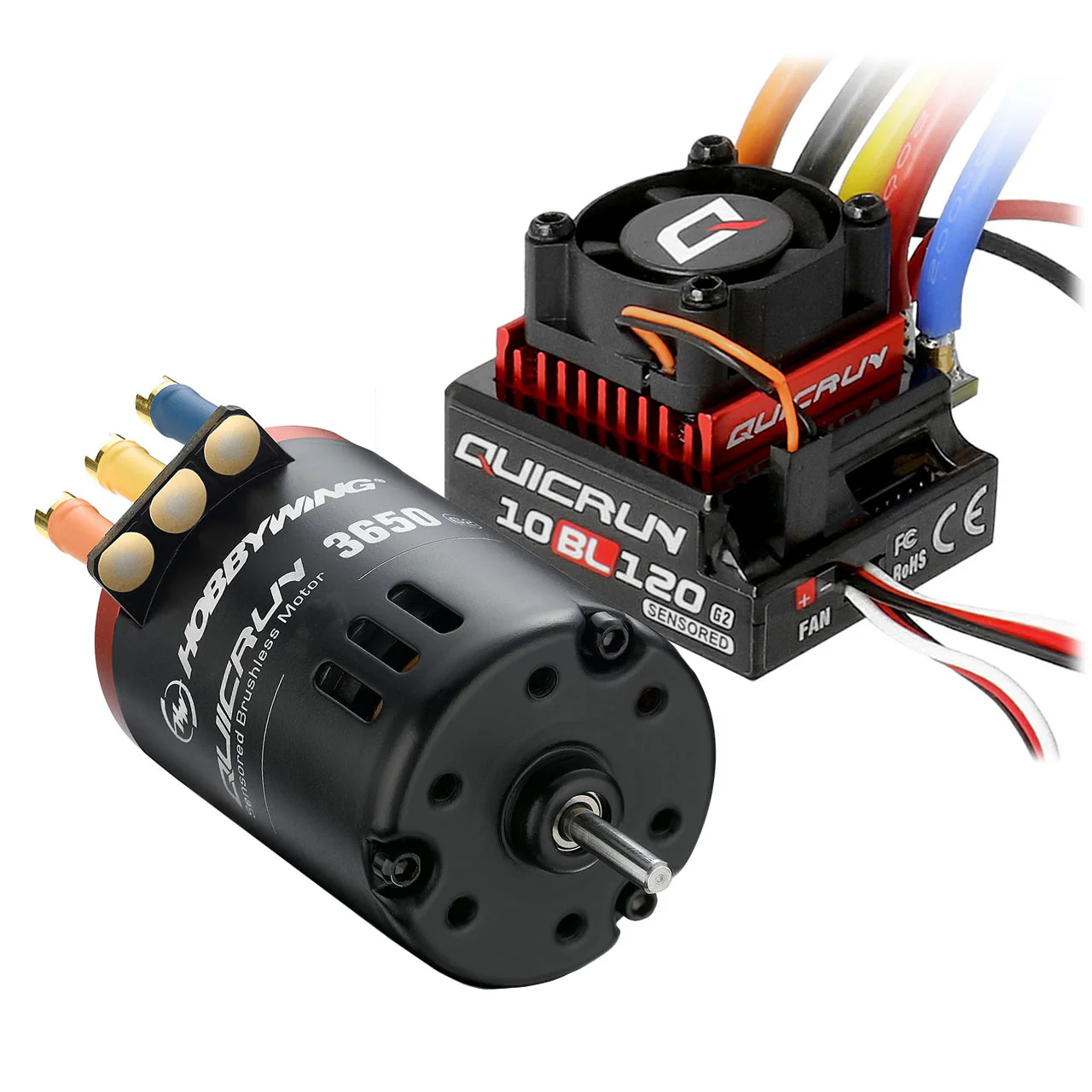 Combo brushless 1/10 Hobbywing 10BL120 G2 mit 3650SD 10.5T Sensored 38020381