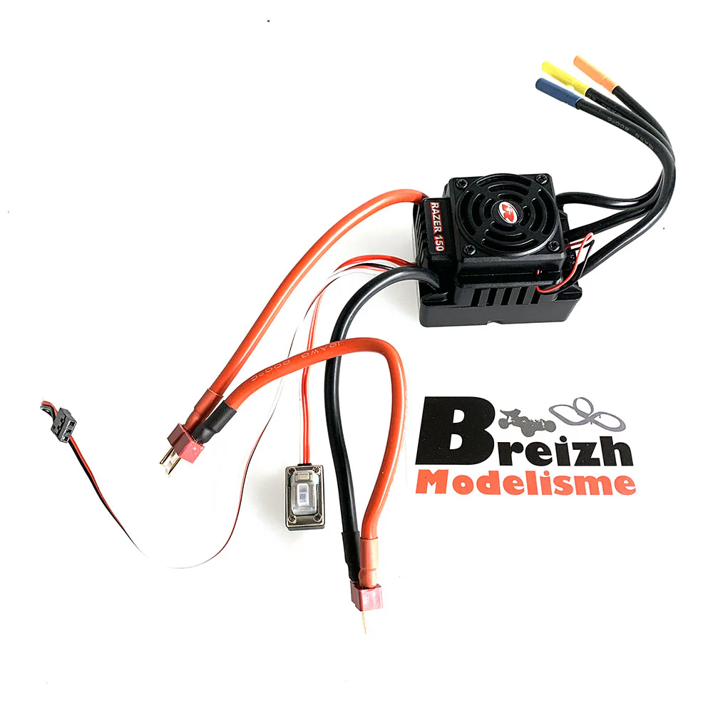 Combo moteur variateur brushless 1/8 - 150A - 2200kV - Axe 5mm R01264 - Image 3