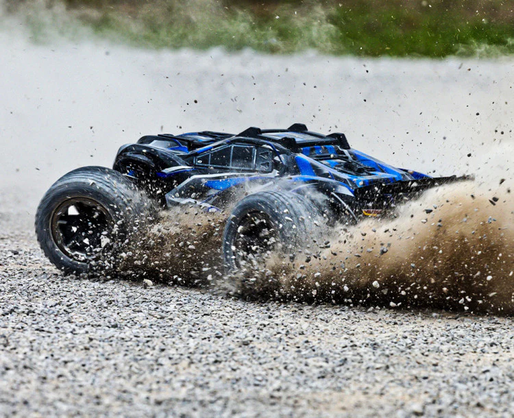 Combo Traxxas Rustler 4x4 Ultimate VXL bleu 1/10 RTR - 67097-4 - Image 8
