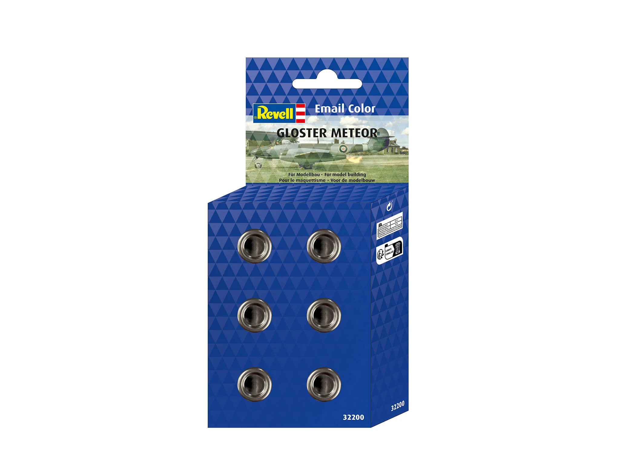 Kit 6 pots (14ml) Peintures pour maquette Gloster Meteor Revell 32200