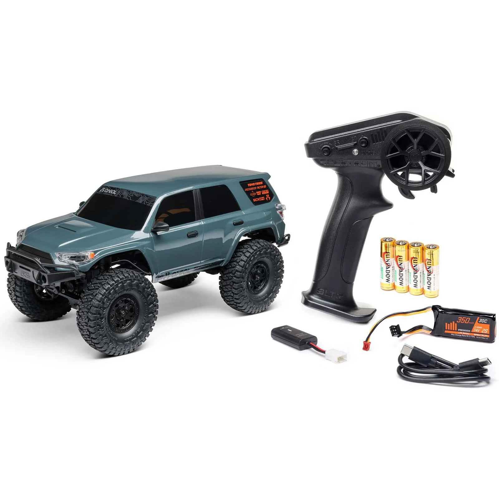 Crawler 1/24 SCX24 Toyota 4Runner 4X4 RTR, gris AXI-2035